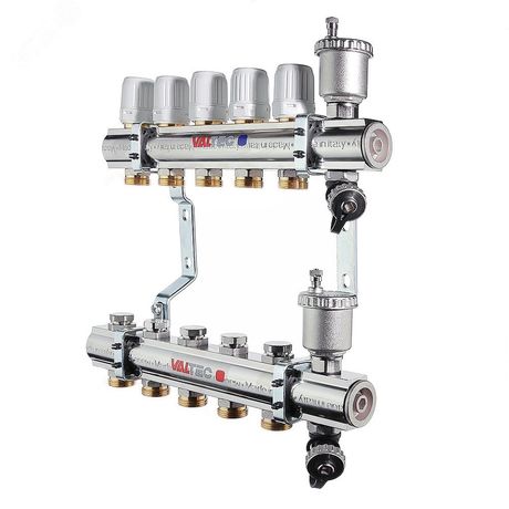 Коллекторная группа 1' х 12 выходов 3/4' НР EK - VTc.594.EMNX.0612 VALTEC IV594M612X