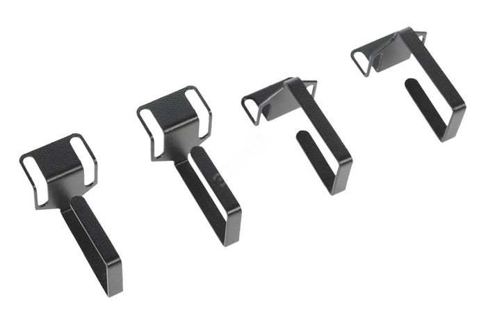 Органайзер кабельный одинарный изгонутый, цвет черный | СБ-Б-9005 ЦМО