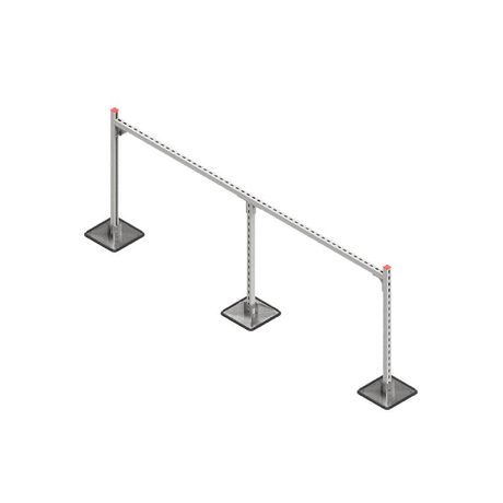 Конструкция опорная для горизонт. прямоугольн. воздуховодов и метал. лотков кабеленесущих систем TECHNORAPTOR STEELFOOT 2500х1000 HD КМ TR0375 КМ-Профиль