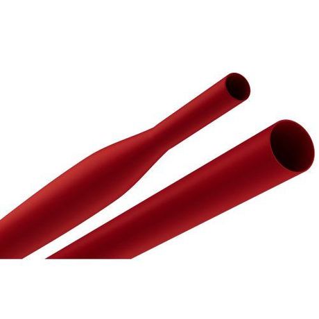 Трубка термоусадочная ТТУ нг-LS 12/6 красная в отрезках по 1 м NO-224-451 - Б0067688 ЭРА