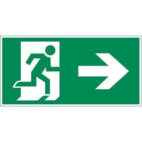 Знак Vault SST "Выход вправо" 150х300мм VARTON V4-EM-00.1530.ADV-0022 VARTA