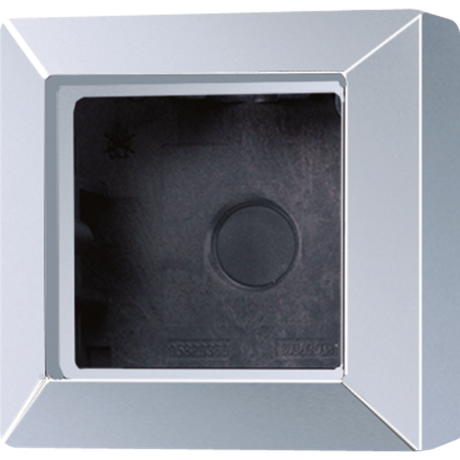 Коробка для накладного монтажа 1-я с негорючим основанием, в комплекте рамкой установки устройств и накладок серии A горизонтальной/вертикальной Серия- AS500 Материал- дуропласт Цвет- алюминий - AS581AAL JUNG