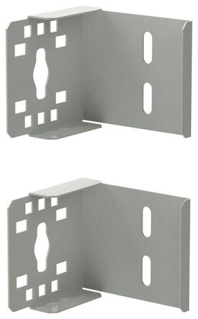 Кронштейн для крепления вертикального кабель-оргорганайзера в зоне Zero-U серый (2шт/компл) - LS-SBO35 IEK