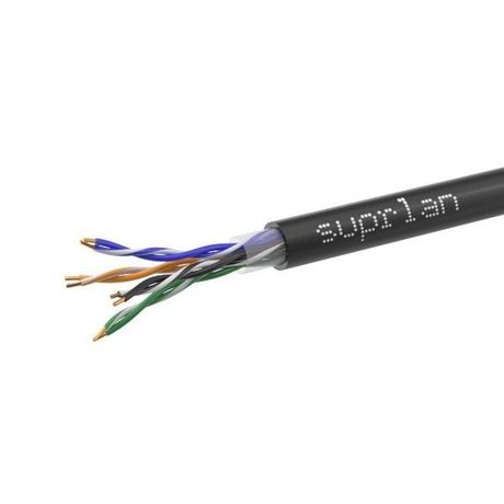 Кабель витая пара U/UTP кат.5E 4х2х24AWG solid Cu PE Outdoor Standart черн. (м) SUPRLAN 01-0325-1 Net.on