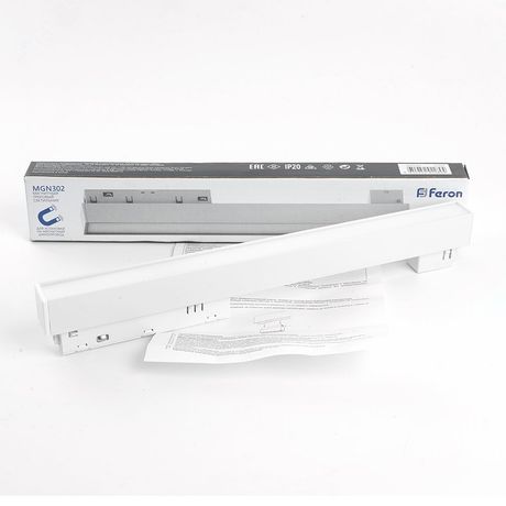 Светильник светодиодный трековый низковольтный 12W, 960 Lm, 4000К, 110 градусов, белый, MGN302 серия MattLine | 41937 FERON