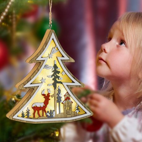 Светильник светодиодный декоративный новогодний Елочка 6LED IP20 3хAAA В=14см Эра Б0056010