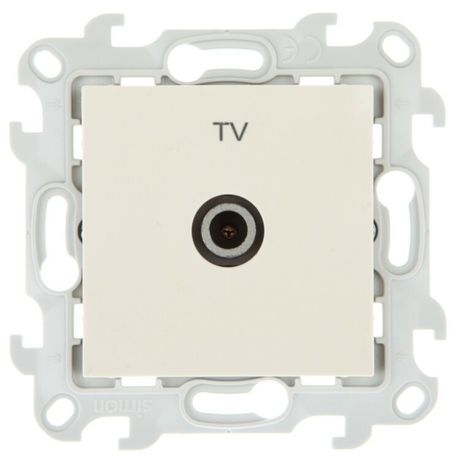 Розетка телевизионная оконечная TV СП Simon 24 IP20 механизм сл. кость 2450476-031