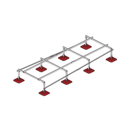 Конструкция опорная для установки оборудования TECHNORAPTOR FOOT 1500х4000 тип 1 KM-TR-F-SSEI-1500-4000-1 КМ TR0036 КМ-Профиль