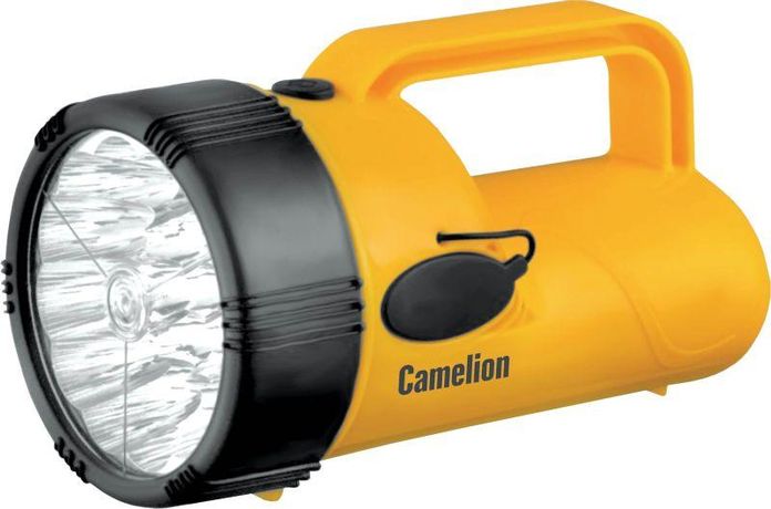 Фонарь аккумуляторный LED29314 19LED аккум. 4В 2.3А.ч 220В желт. Camelion 10471