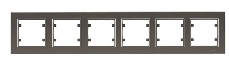 Рамка 6-м Karea горизонт. бел. Makel 56052706