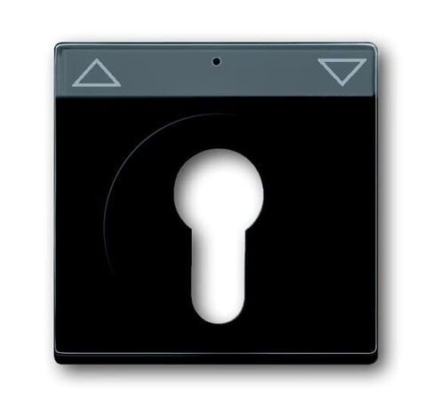 Накладка для механизма 2712/2713 USL, 2722/2723 2733 поле надписи, Future/Axcent/Carat/Династия, черный бархат | 2CKA001710A3902 ABB