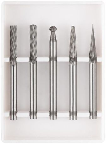 Набор шарошек карбидные Профи штифт 3мм (мини) 5шт FIT 36601 РОС