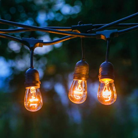 Гирлянда светодиодная "Белт Лайт" 4.5м 10LED тепл. бел. E27 IP65 220В на подвесах с лампами филамент дл. провода 60см каучук набор Эра Б0056017