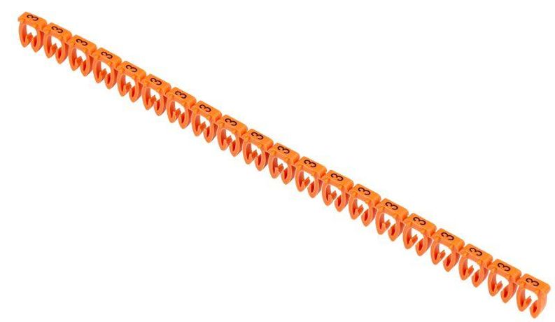 Маркер открытого типа KE 4-6мм2 символ '3' (500шт/упак) IEK - UMK-KE3-3