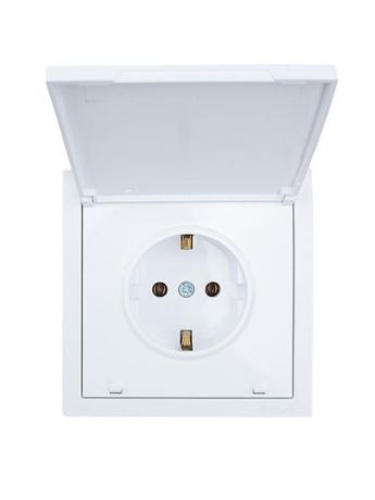 Розетка 1-мест. с/з с крышкой СП ZIMA 16А ПБТ безвинт. зажим бел. LEZARD 704-0288-123BQC