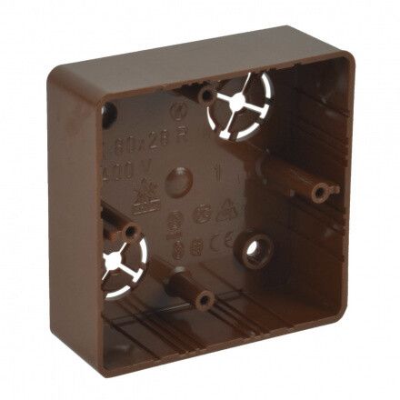 Коробка распределительная LK 80X28R / 1 (SD) 81х81х28 мм (Цвет Светлое дерево) | 80X28R/1_SD Kopos