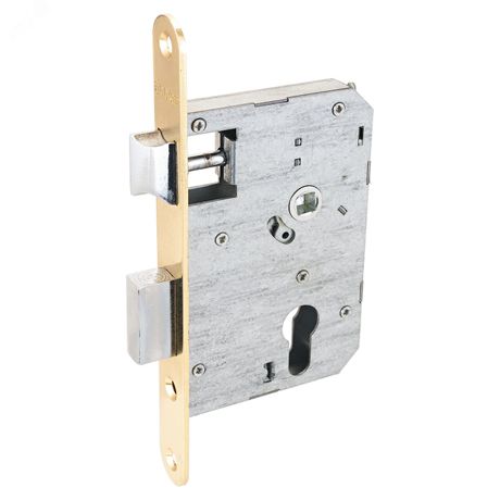 Замок врезной АЛЛЮР ЗВ4-55A GP латунь 55мм без ц/мех. б/руч - 7715 ПТК