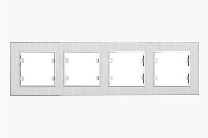 Рамка 4-м Karea LINE STAR жемчуж. Makel 86100704