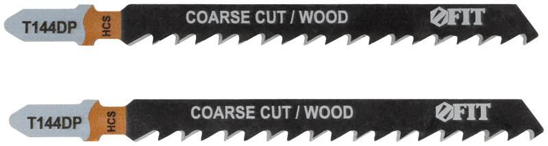Полотно по дереву HCS разведенные шлифованные зубья 100/74/4мм (T144DP) (уп.2шт) FIT 40887 РОС