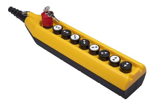 Пульт управления 2 скоростной с аварийной кнопкой ключом EMAS PV9EA30B4444