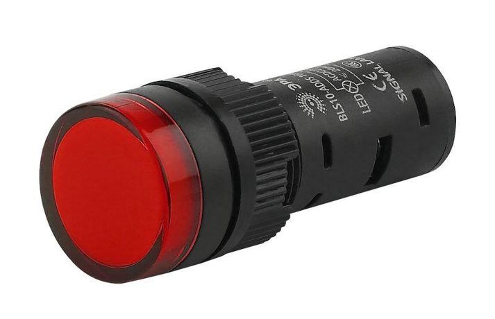 Лампа AD16DS(LED) матрица 16мм красн. 24В AC/DC BLS10-ADDS-024-K04-16E ЭРА Б0045608
