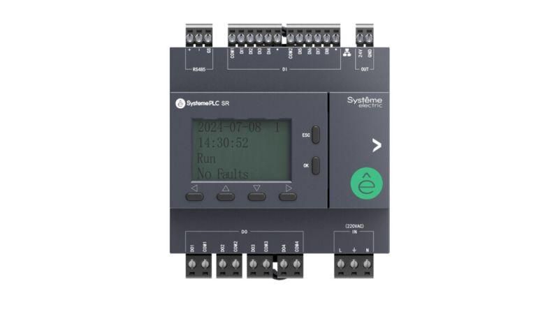 Реле интеллектуальное SR2, 220 VAC, дисплей, до 7 модулей расширения, 12 IO: 8 дискретных входов, 4 выходов (реле, 3 A), 1xRS485, 1xRJ45, 1xUSB (Type C) - ZR2PB11P7 APC