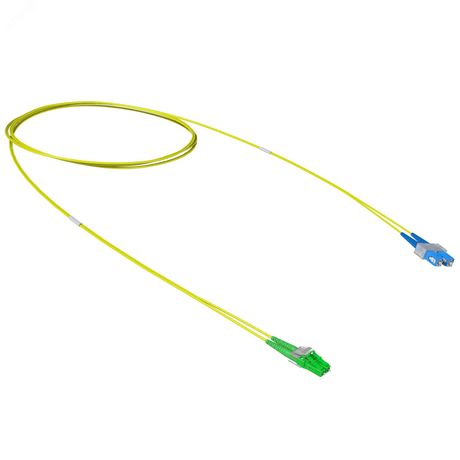 Оптический коммутационный шнур переходной Duplex LC-APC/SC-UPC, 9/125 OS2, 2 м - RNPC9DCULA2 ДКС
