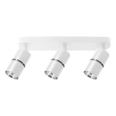 Светильник ДБО 3хGU10 без ламп наклонный белый хром - ML1863 48646 FERON