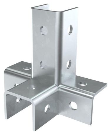 Соединитель угловой четырехсторонний для STRUT-профиля HDZ IEK - CSE10-UCH-HDZ