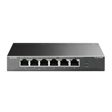 Коммутатор TL-SF1006P 6-портовый 10/100Мбит/с настол. с 4 портами PoE+ TP-Link 1792446