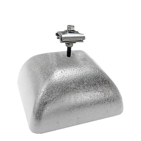 Держатель-зажим соединительный круглого проводника 8-10 мм, оцинк. с бетоном 3.5 кг|71925|Ezetek