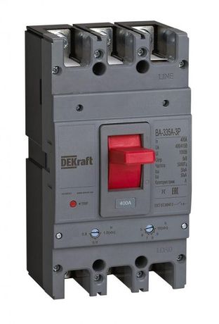 Выключатель автоматический 3п 400А 50кА ВА-335А DEKraft 28130DEK APC