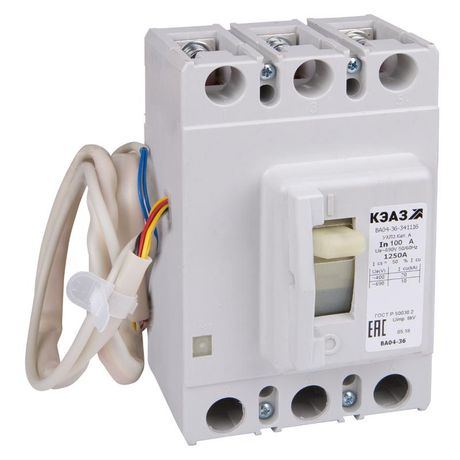 Выключатель автоматический ВА04-36-341116-25А-200-440DC-УХЛ3 (техпредписание)| 303813 | КЭАЗ