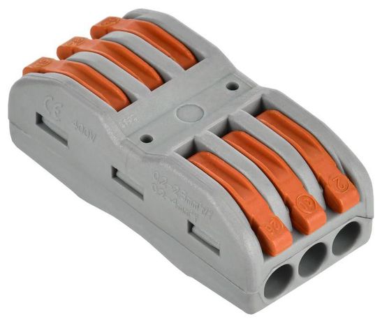 Строительно-монтажная клемма СМК 222-4133 проходная (4шт/упак) IEK - UKZ20-4133-004