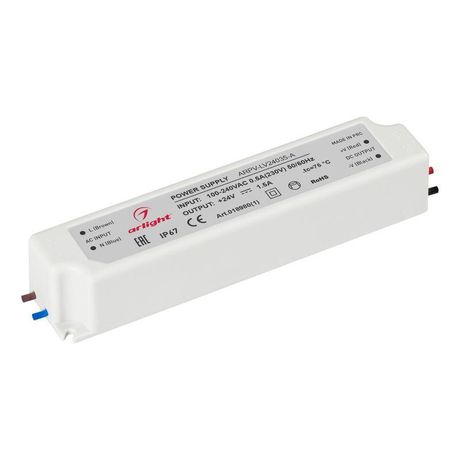 Блок питания ARPV-LV24035-A (24V, 1.5A, 35W) (Arlight, IP67 Пластик, 3 года) - 018980(1)