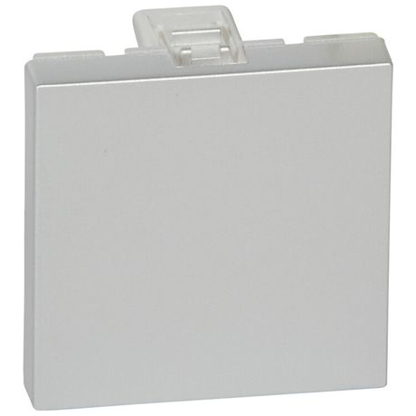 Заглушка Mosaic 2М (цвет - алюминий) | 079280 Legrand