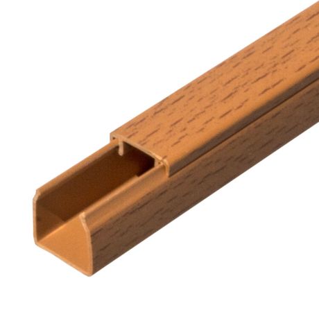 Кабель-канал бук 2-й замок в п/э 16х16 (84 м/уп) | PR03.0195 Промрукав Строитель