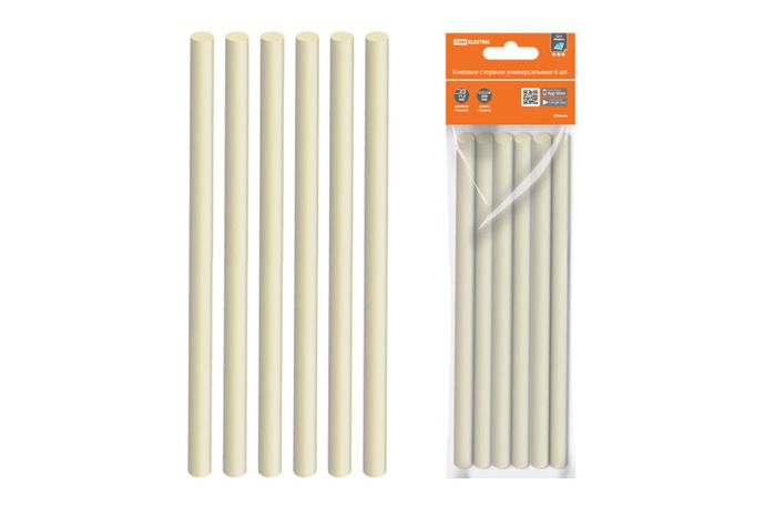 Клеевые стержни универсальные, 11,3 мм x 200 мм, 6 шт, "Алмаз" | SQ1024-0203 TDM