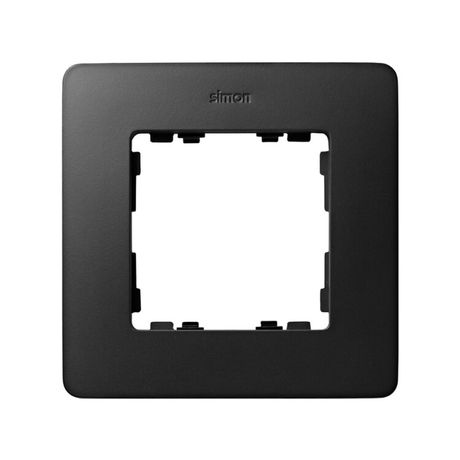 Рамка декоративная, 1 пост, Original, S82 Detail, графит-алюминий - 8200610-238 Simon