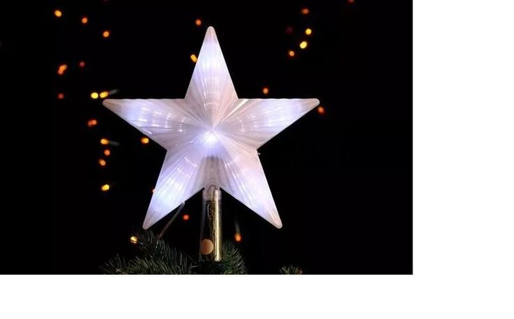 Верхушка на елку "Звезда" ST10M-BO 15см 10 двухцветных LED барейках SHLights 4690601049162