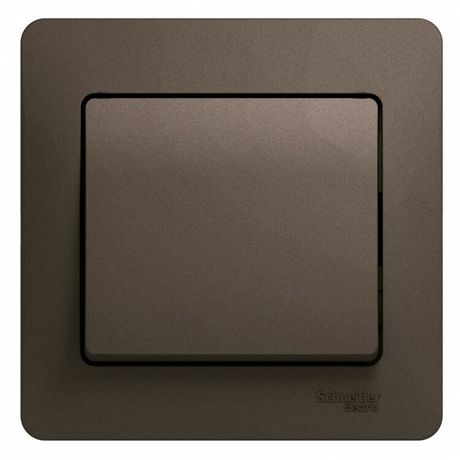 Выключатель 1-кл. СП Glossa 10А IP20 (сх. 1) 10AX в сборе шоколад. SE GSL000812 APC