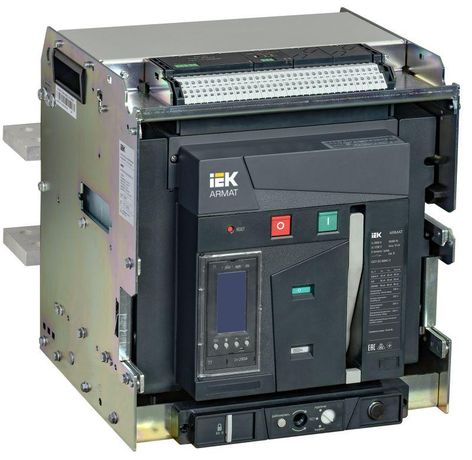 Выключатель автоматический воздушный ARMAT выдвижного исполнения 3P типоразмер E 85кА 2000А расцепитель TY с комплектом аксессуаров 220В: мотор привод катушка включения отключения - AR-ACB-3VE-085-2000A-TYCF IEK
