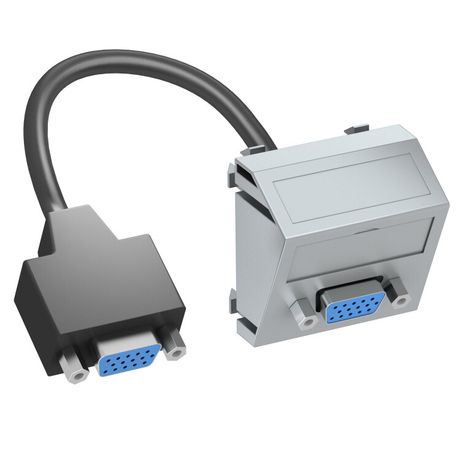 Мультимедийная рамка VGA Modul45 (серебристый) (MTS-VGA F AL1) | 6104676 OBO Bettermann