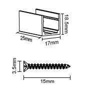 Комплект монтажных клипс для ленты NEON 1515 (уп.10шт) VARTON V4-NS-00.0053.STR-0013 VARTA