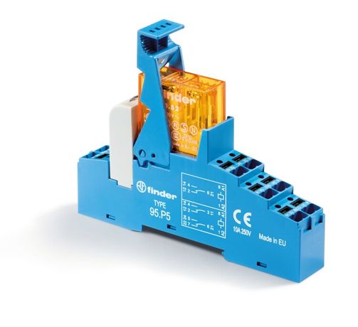 Интерфейсный модуль, электромеханическое реле; 2CO 8A; контакты AgNi; питание 12В DC (чувствит.); категория защиты IP20 | 48P570120050SPA Finder 48.P5.7.012.0050SPA