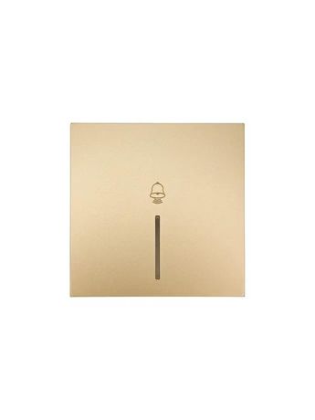 Кнопка звонка с индик. СП ZIMA IP20 безвинт. зажим зол. LEZARD 704-3688-108QC