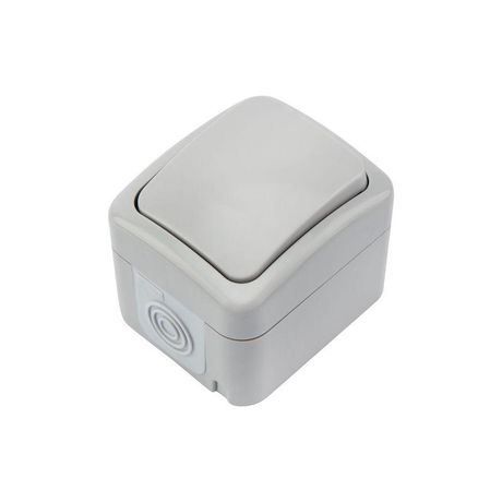 Переключатель проходной Mini OG IP54, о/у, серый | KR-78-0837 Kranz