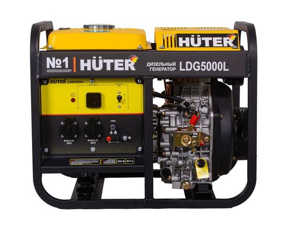 Электрогенератор дизельный LDG 5000L | 64/2/11 HUTER