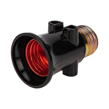 Патрон-розетка карболитовый Е27 черный с этикеткой | 11-8855 Rexant MEET