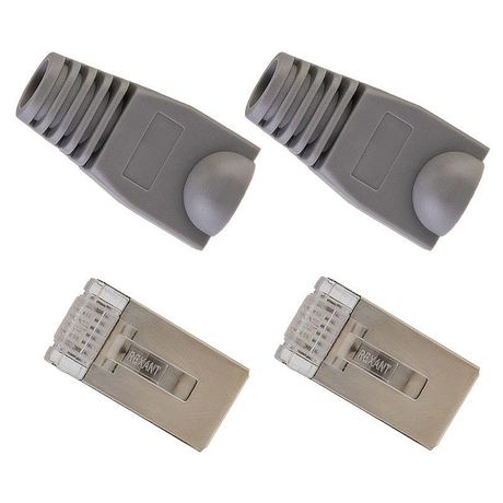 Набор разъемов сетевых №5 (2 разъема FTP; 2 колпачка) (уп.2шт) Rexant 06-0072-A10 MEET